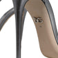 Silver KEIRA Heels Ankle Strap Sandals Shoes