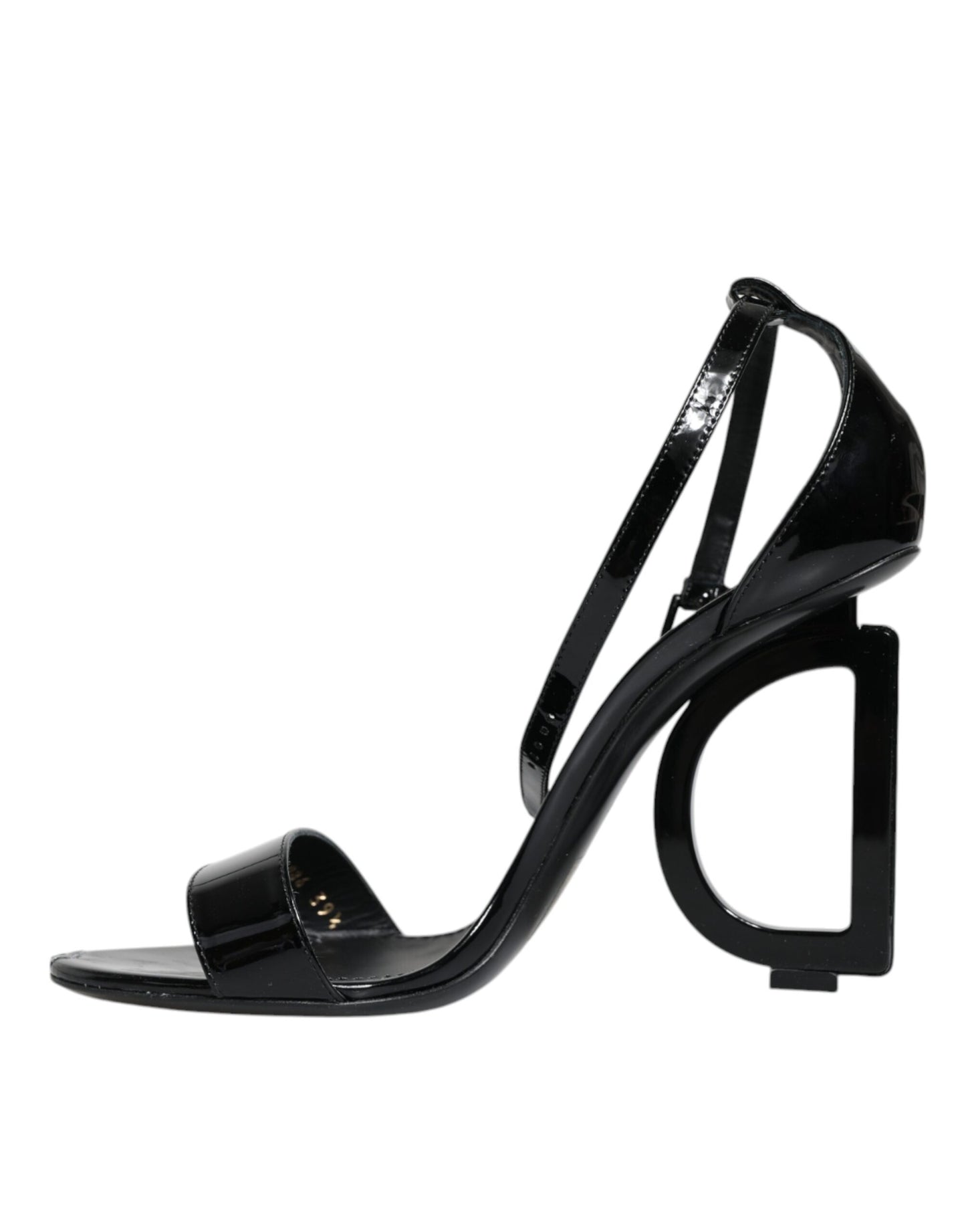 Black KEIRA Heels Ankle Strap Sandals Shoes