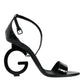 Black KEIRA Heels Ankle Strap Sandals Shoes