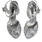 Silver Mirror Heels KEIRA Sandals Shoes
