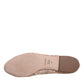 Beige Lace Crystal Ballet Flats Loafers Shoes