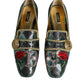 Multicolor Jacquard Embellished Loafers Shoes