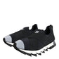 Black Neoprene Stretch Shark Sneakers Shoes