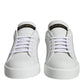White Leather Portofino Low Top Sneaker Shoes