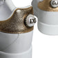 White Leather Portofino Low Top Sneaker Shoes