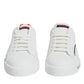 White Red Portofino Low Top Sneakers Shoes