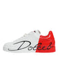 White Red Portofino Low Top Sneakers Shoes