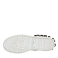 White Crystal Portofino Low Top Sneaker Shoes