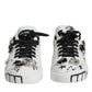 White Crystal Portofino Low Top Sneaker Shoes
