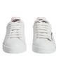 White Pink Portofino Low Top Sneakers Shoes