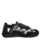 Black Logo Lace Up Low Top NS1 Sneakers Shoes