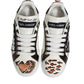 White Love Sequin Portofino Sneakers Shoes