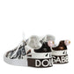 White Love Sequin Portofino Sneakers Shoes