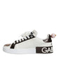 White Love Sequin Portofino Sneakers Shoes