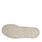 Gold Portofino Calf Leather Sneakers Shoes