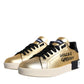 Gold Portofino Calf Leather Sneakers Shoes