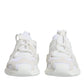 White Mesh Sorrento Trekking Sneakers Shoes
