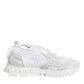 White Mesh Sorrento Trekking Sneakers Shoes