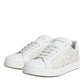 White Lace Portofino Low Top Sneakers Shoes