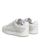 White Lace Portofino Low Top Sneakers Shoes