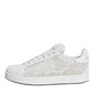 White Lace Portofino Low Top Sneakers Shoes