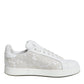 White Lace Portofino Low Top Sneakers Shoes