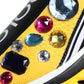 Yellow Sorrento Crystals Low Top Sneakers Shoes