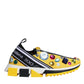 Yellow Sorrento Crystals Low Top Sneakers Shoes