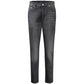 Black Cotton Jeans & Pant