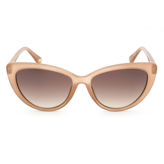 Beige Plastic Sunglasses