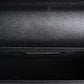 Black Large Lambskin Double Chain Gold Leather Shoulder Bag