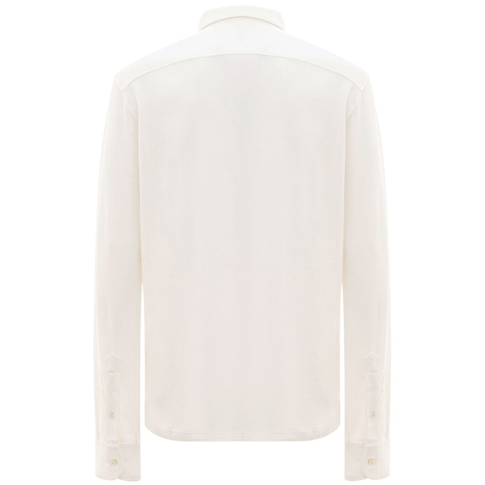 White Cotton Polo Shirt