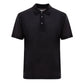 Black Silk Polo Shirt