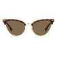 Brown Stainless Steel Sunglasses