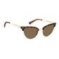 Brown Stainless Steel Sunglasses