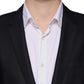 Dark Blue Wool Single Breasted Dress Coat Blazer
