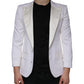 Off White Wool Single Breasted Dress Blazer