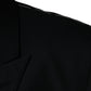 Black Wool Single Breasted Men Coat Blazer
