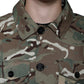 Multicolor Camouflage Collared Coat Jacket