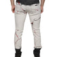 Black White Printed Skinny Men Denim Jeans