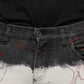 Black White Printed Skinny Men Denim Jeans