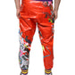 Multicolor Printed Jogger Sweatpants Pants