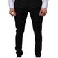 Black Wool Skinny Dress Formal Pants