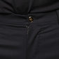 Black Wool Skinny Men Dress Pants