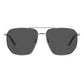 Gray Metal Sunglasses