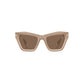 Beige Plastic Sunglasses