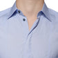 Light Blue Cotton Men Dress Formal Shirt
