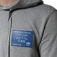Gray Cotton Logo Hooded Sweatshirt Sweater