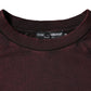 Maroon Logo Crew Neck Men Sweatshirt Sweater
