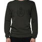 Army Green DG Crown Crew Neck Pullover Sweater